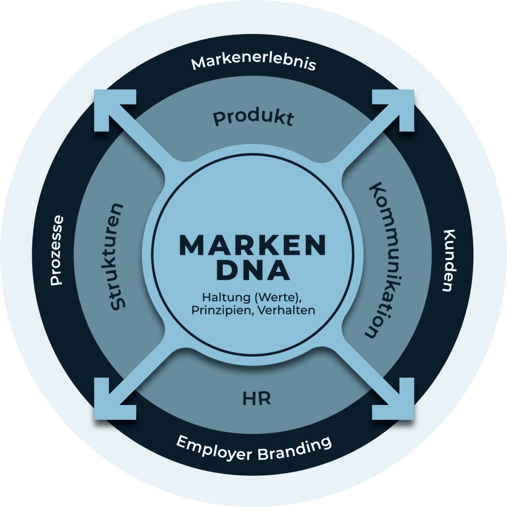 Marken-DNA Modell – Haltung, Prinzipien und Verhalten als Kern der Markenentwicklung